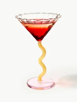 &k amsterdam Cocktailgläser Curve aus Borosilikatglas, 2 Stück