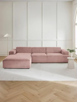 Westwing Collection Cord-Ecksofa Melva (4-Sitzer)