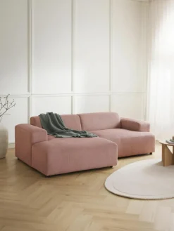 Westwing Collection Cord-Ecksofa Melva (3-Sitzer)