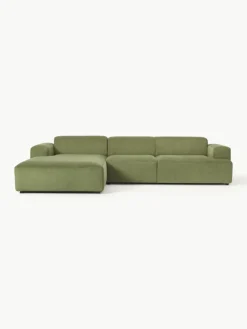 Westwing Collection Cord-Ecksofa Melva (4-Sitzer)