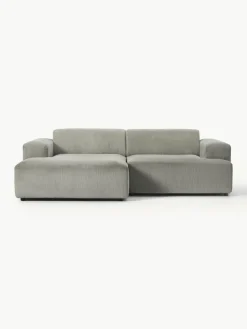Westwing Collection Cord-Ecksofa Melva (3-Sitzer)
