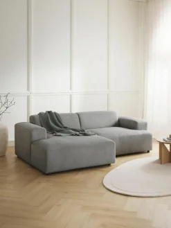 Westwing Collection Cord-Ecksofa Melva (3-Sitzer)