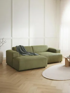 Westwing Collection Cord-Ecksofa Melva (3-Sitzer)