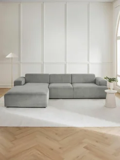 Westwing Collection Cord-Ecksofa Melva (4-Sitzer)
