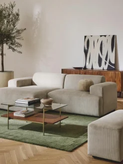 Westwing Collection Cord-Ecksofa Melva (3-Sitzer)
