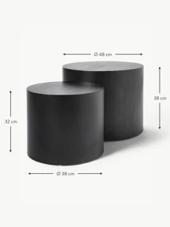 Westwing Collection Couchtische Dan aus Holz, 2er-Set