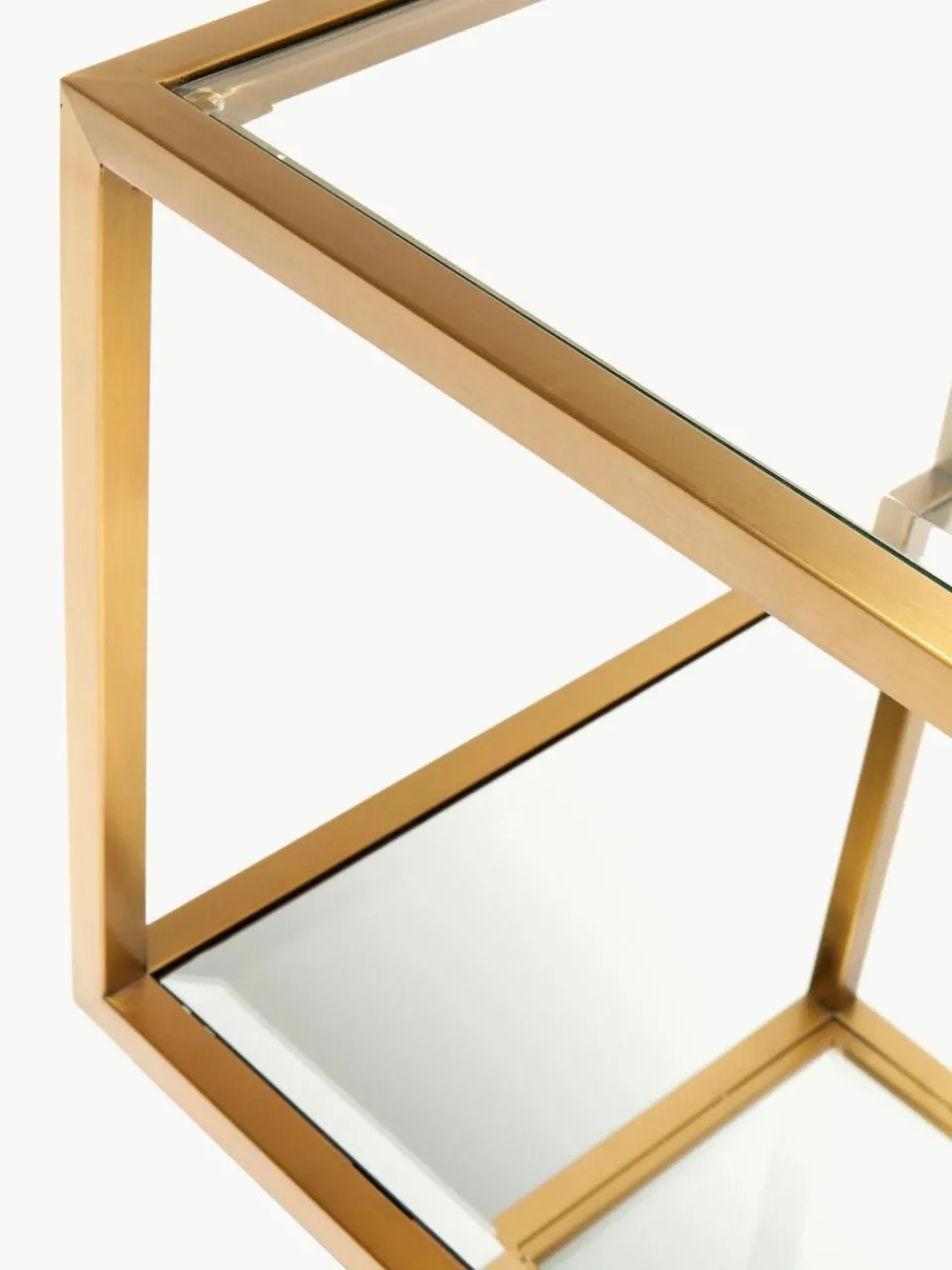 Kare Design Couchtische Luigi mit Spiegel-Böden, 4er-Set