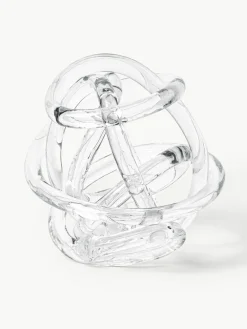 Westwing Collection Deko-Knoten-Objekte Nola aus Glas, 2er-Set