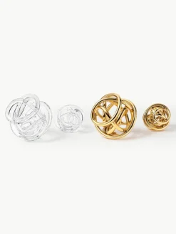Westwing Collection Deko-Knoten-Objekte Nola aus Glas, 2er-Set