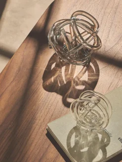 Westwing Collection Deko-Knoten-Objekte Nola aus Glas, 2er-Set
