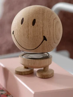 Hoptimist Deko-Objekt Smiley aus Eichenholz