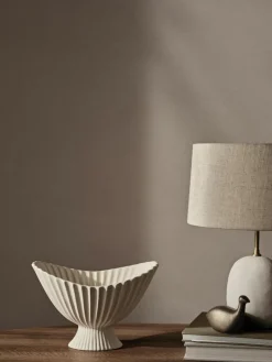ferm LIVING Deko-Schale Fountain aus Steinzeug, B 28 cm