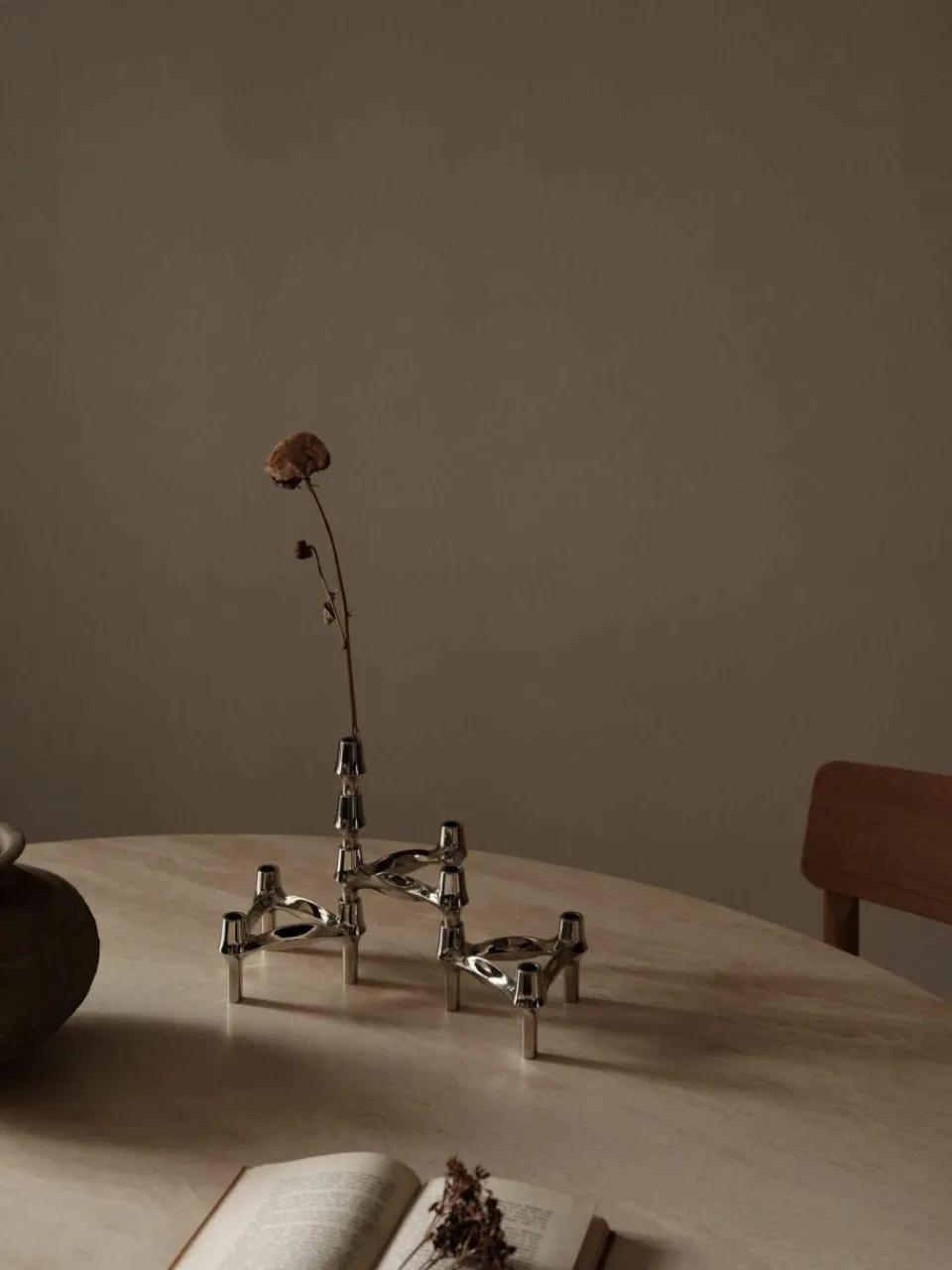 Stoff Nagel Deko-Vase BMF, H 11 cm