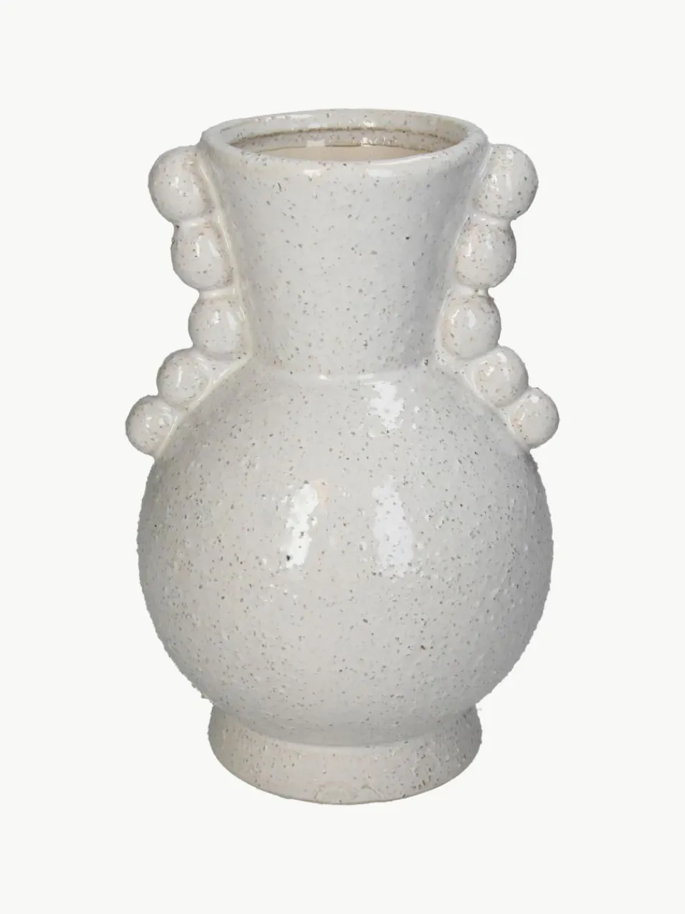 Westwing Deko-Vase Orchid aus Steingut, H 25 cm