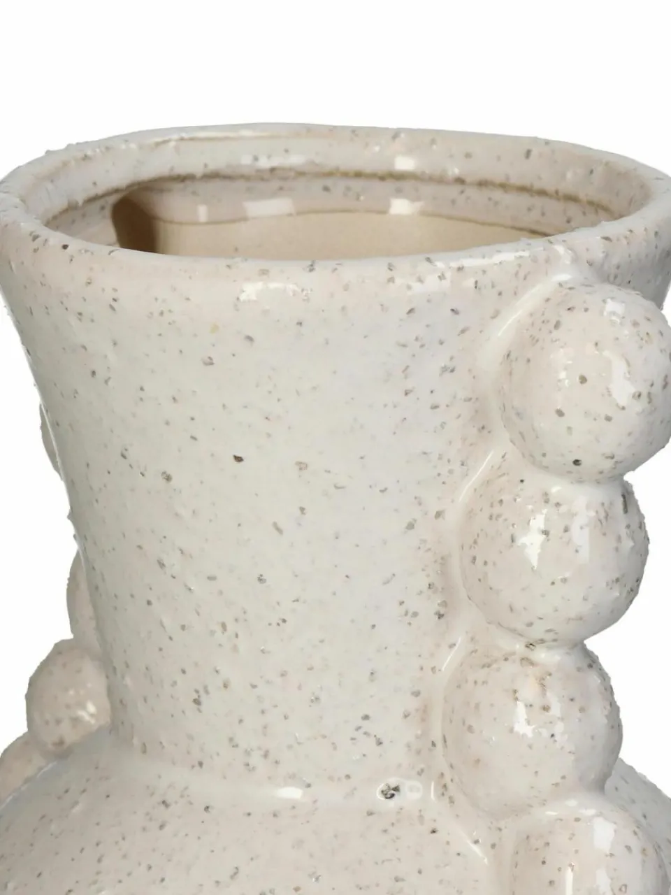 Westwing Deko-Vase Orchid aus Steingut, H 25 cm