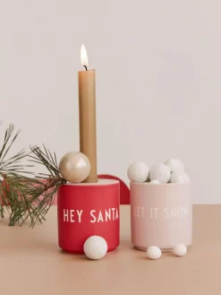Design Letters Design Becher Favourite HEY SANTA mit Schriftzug