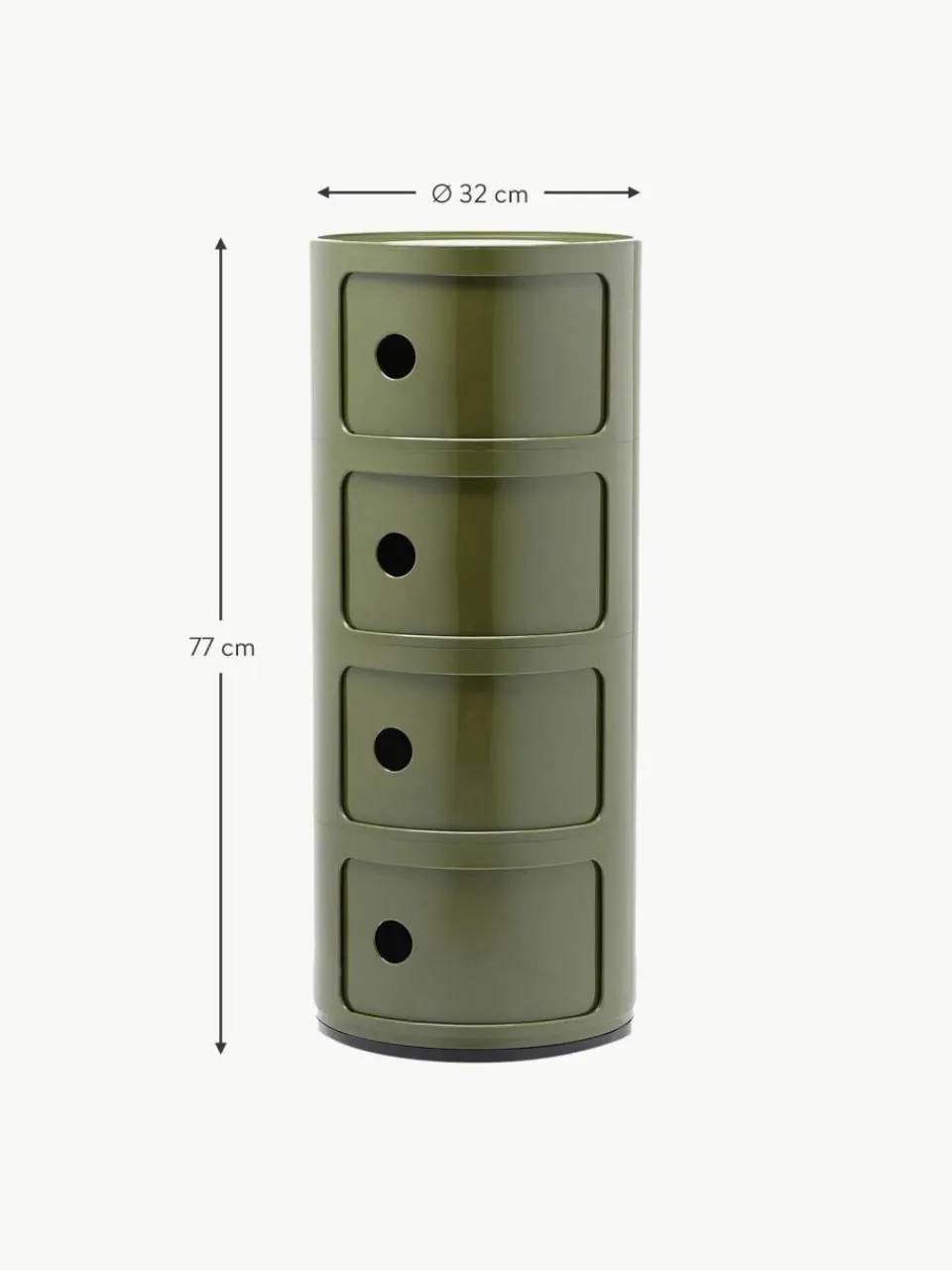 Kartell Design Container Componibili, 4 Elemente