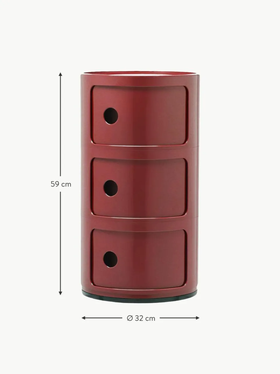 Kartell Design Container Componibili, 3 Elemente