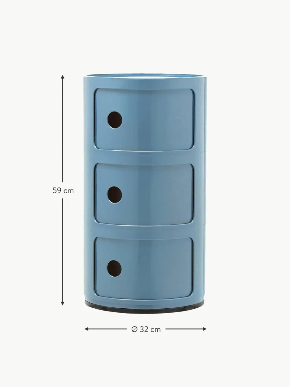 Kartell Design Container Componibili, 3 Elemente