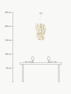 Westwing Collection Design Pendelleuchte Bubbles aus Glas