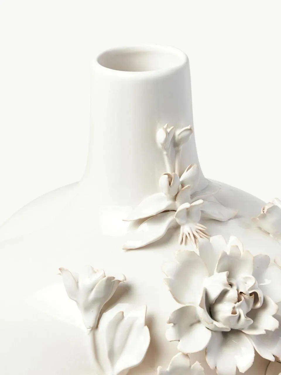 Pols Potten Design Porzellan-Vase Rose, H 37 cm