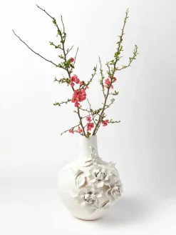 Pols Potten Design Porzellan-Vase Rose, H 37 cm