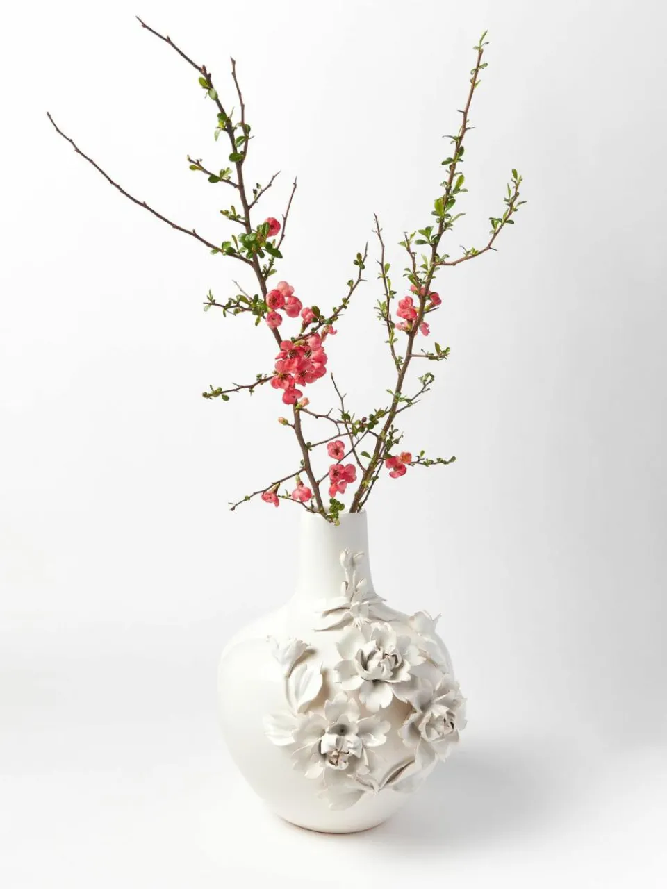 Pols Potten Design Porzellan-Vase Rose, H 37 cm