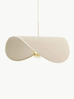 Westwing Collection Design-Pendelleuchte Kenzie aus Leinen