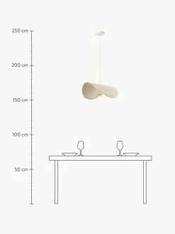 Westwing Collection Design-Pendelleuchte Kenzie aus Leinen
