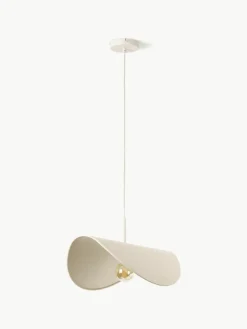 Westwing Collection Design-Pendelleuchte Kenzie aus Leinen