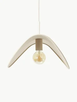 Westwing Collection Design-Pendelleuchte Kenzie aus Leinen