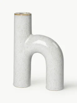 Broste Copenhagen Design-Vase Hector aus Steingut, H 19 cm