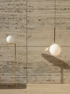 Flos Dimmbare Glaskugel-Pendelleuchte IC, mundgeblasen