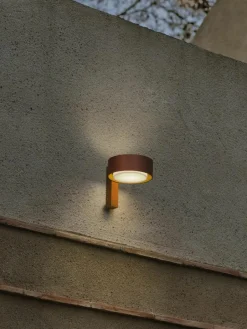 Marset Dimmbare LED-Außenwandleuchte Plaff-On!, mundgeblasen