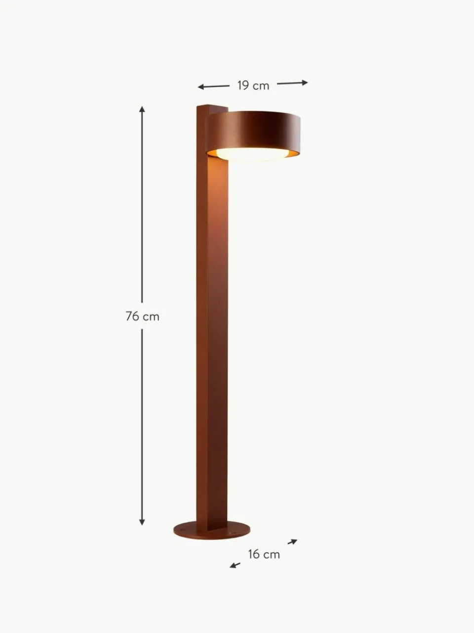 Marset Dimmbare LED-Bodenleuchte Plaff-On!, mundgeblasen