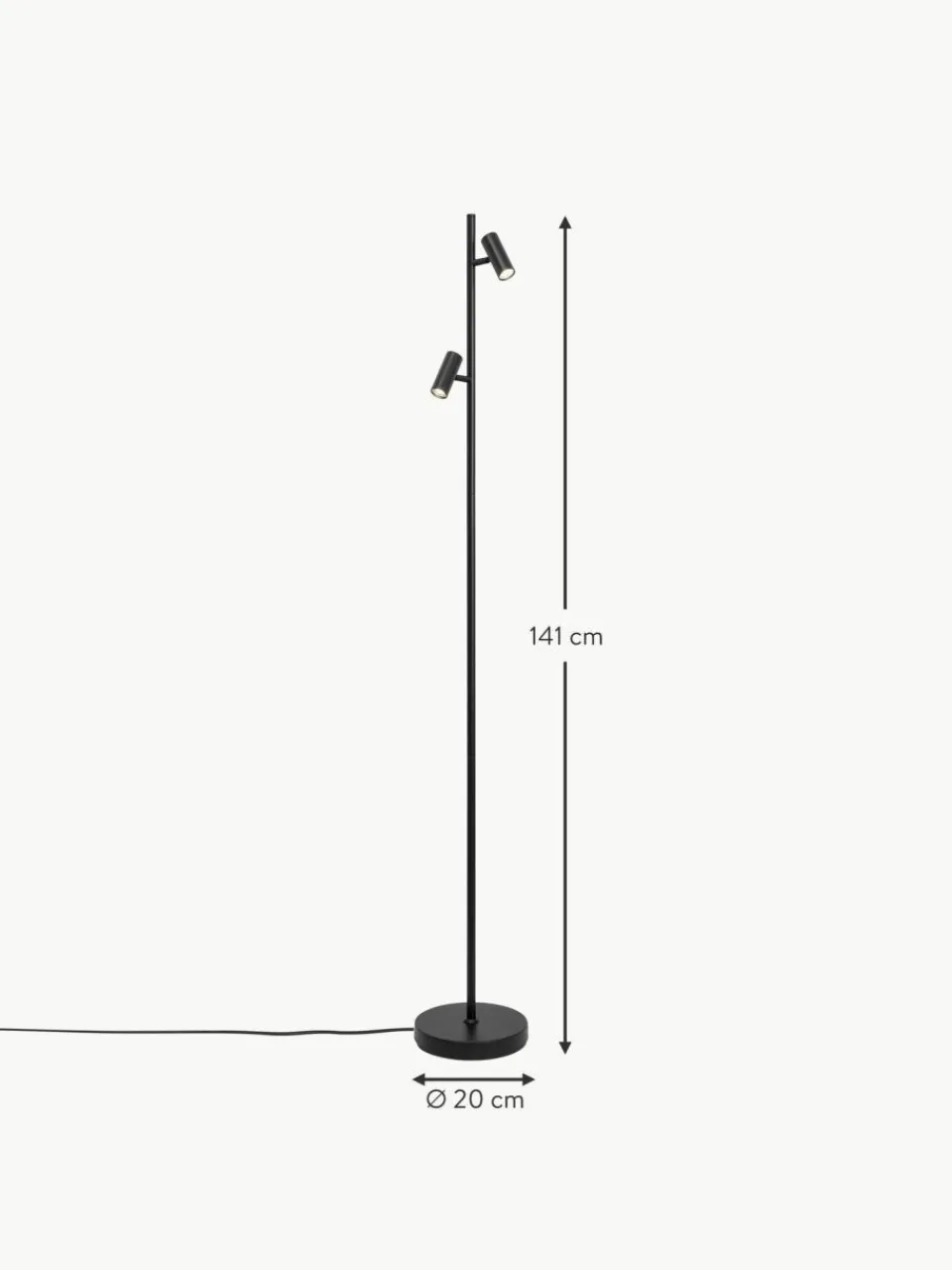 Westwing Dimmbare LED-Leselampe Omari