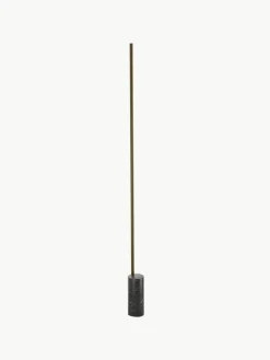 Panzeri Dimmbare LED-Stehlampe Hilow Line mit Marmorfuß