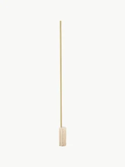 Panzeri Dimmbare LED-Stehlampe Hilow Line mit Marmorfuß