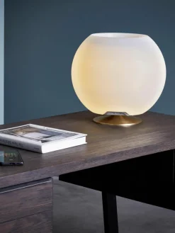 Westwing Dimmbare LED-Tischlampe Sphere mit Bluetooth-Lautsprecher und Flaschenkühler
