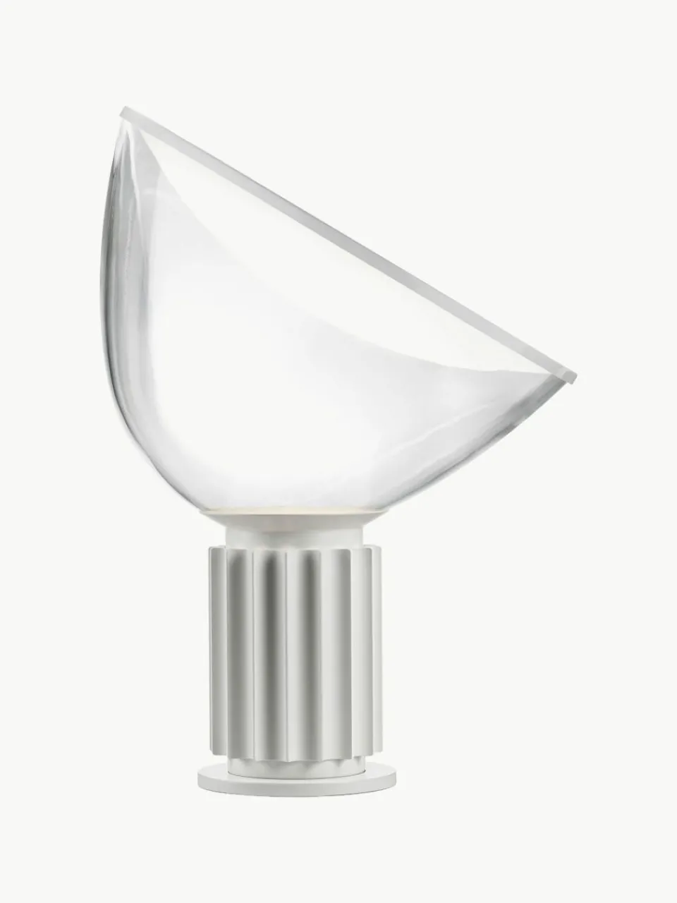 Flos Dimmbare LED-Tischlampe Taccia aus Glas, mundgeblasen