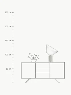 Flos Dimmbare LED-Tischlampe Taccia aus Glas, mundgeblasen