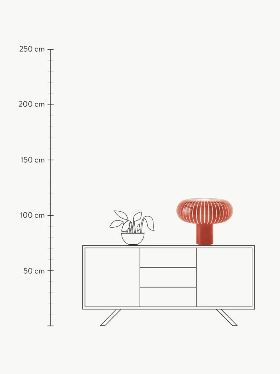 Kartell Dimmbare LED-Tischlampe Teresa