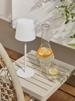 Westwing Collection Dimmbare Tischlampe Fausta mit USB-Anschluss