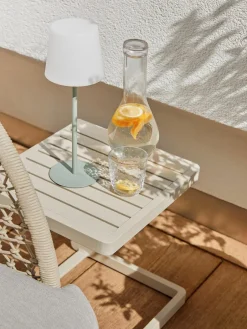 Westwing Collection Dimmbare Tischlampe Fausta mit USB-Anschluss