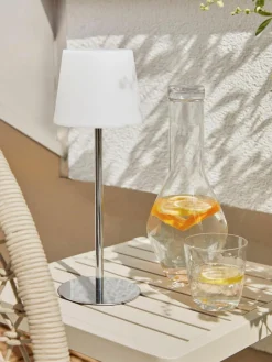 Westwing Collection Dimmbare Tischlampe Fausta mit USB-Anschluss