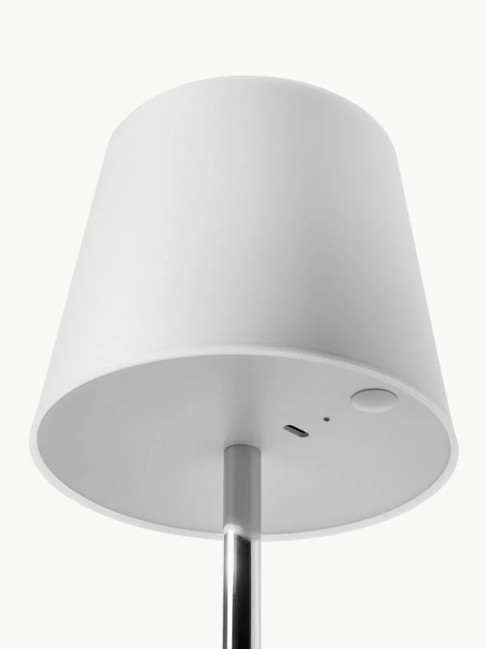 Westwing Collection Dimmbare Tischlampe Fausta mit USB-Anschluss