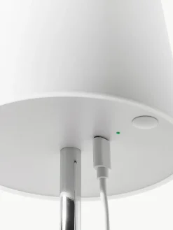 Westwing Collection Dimmbare Tischlampe Fausta mit USB-Anschluss