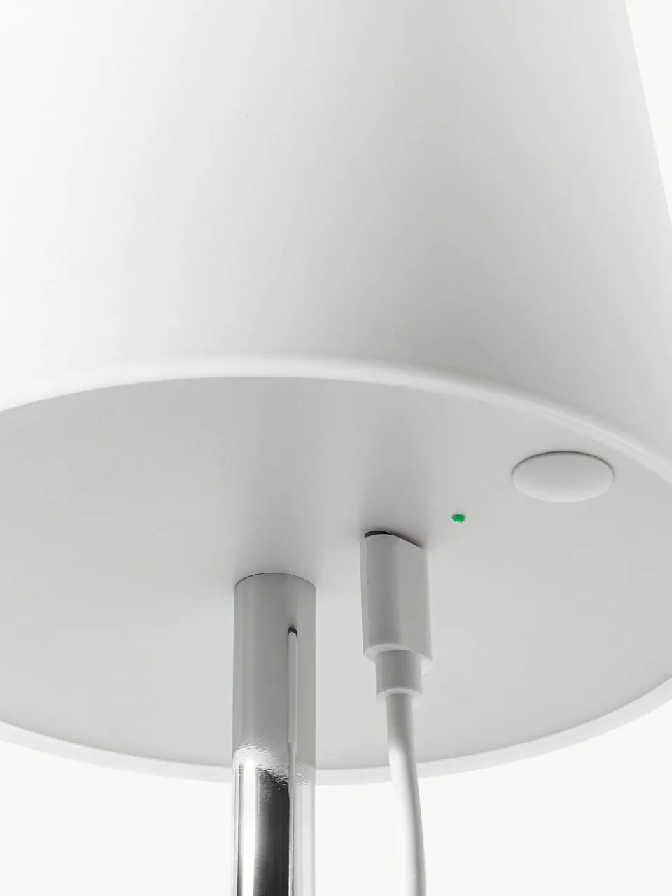 Westwing Collection Dimmbare Tischlampe Fausta mit USB-Anschluss