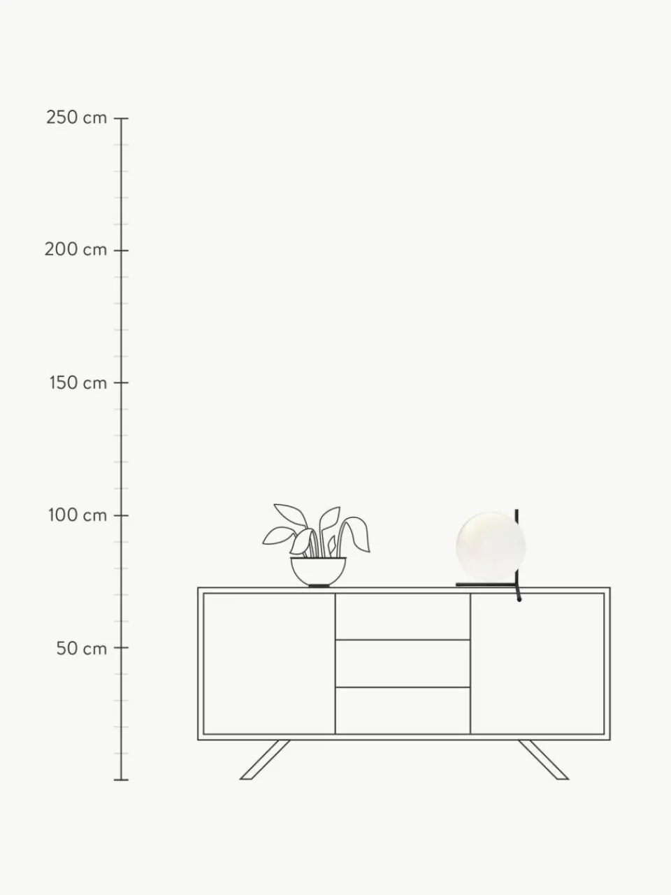 Flos Dimmbare Tischlampe IC Lights, mundgeblasen