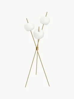 kdln Dimmbare Tripod Stehlampe Kushi, mundgeblasen